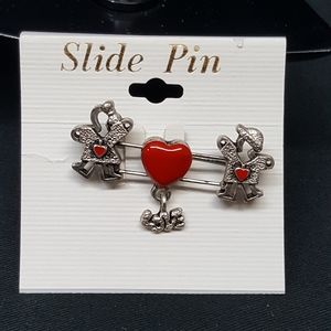 New Lovers Slider Pin Brooch